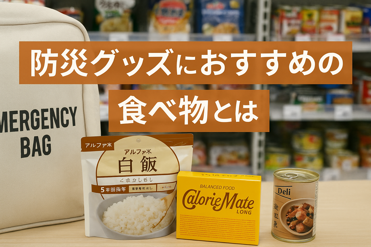 防災グッズ おすすめ 食べ物