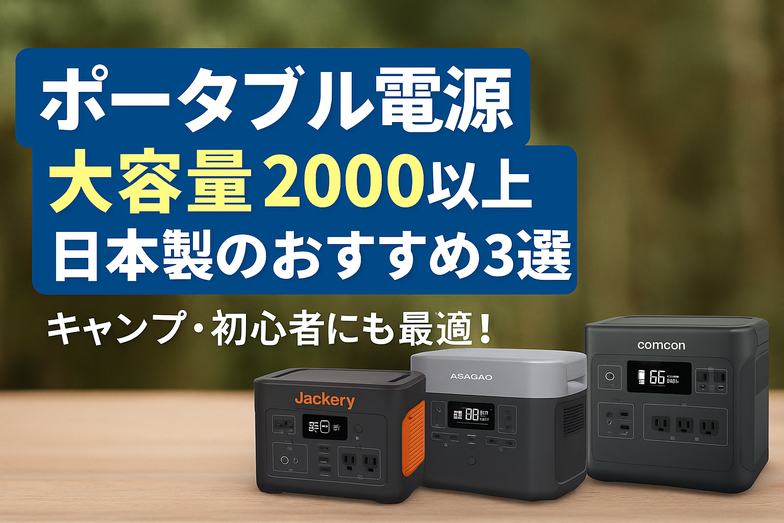 日本製ポータブル電源