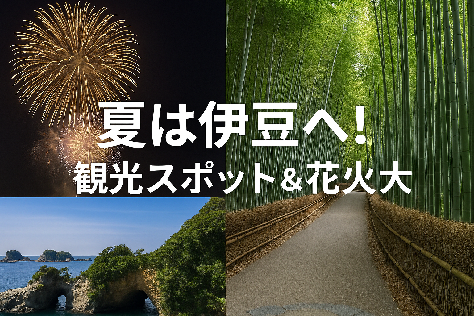 伊豆　何がある　　観光と花火大会